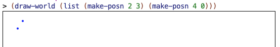 An example of calling `draw-world`